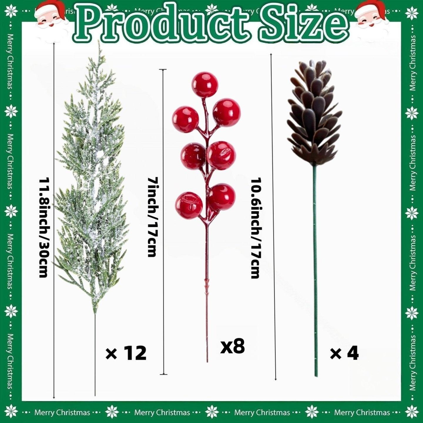24 فرع صنوبر اصطناعي لمشهد ثلج - مراجعة Florist Supply Bulk وسعره