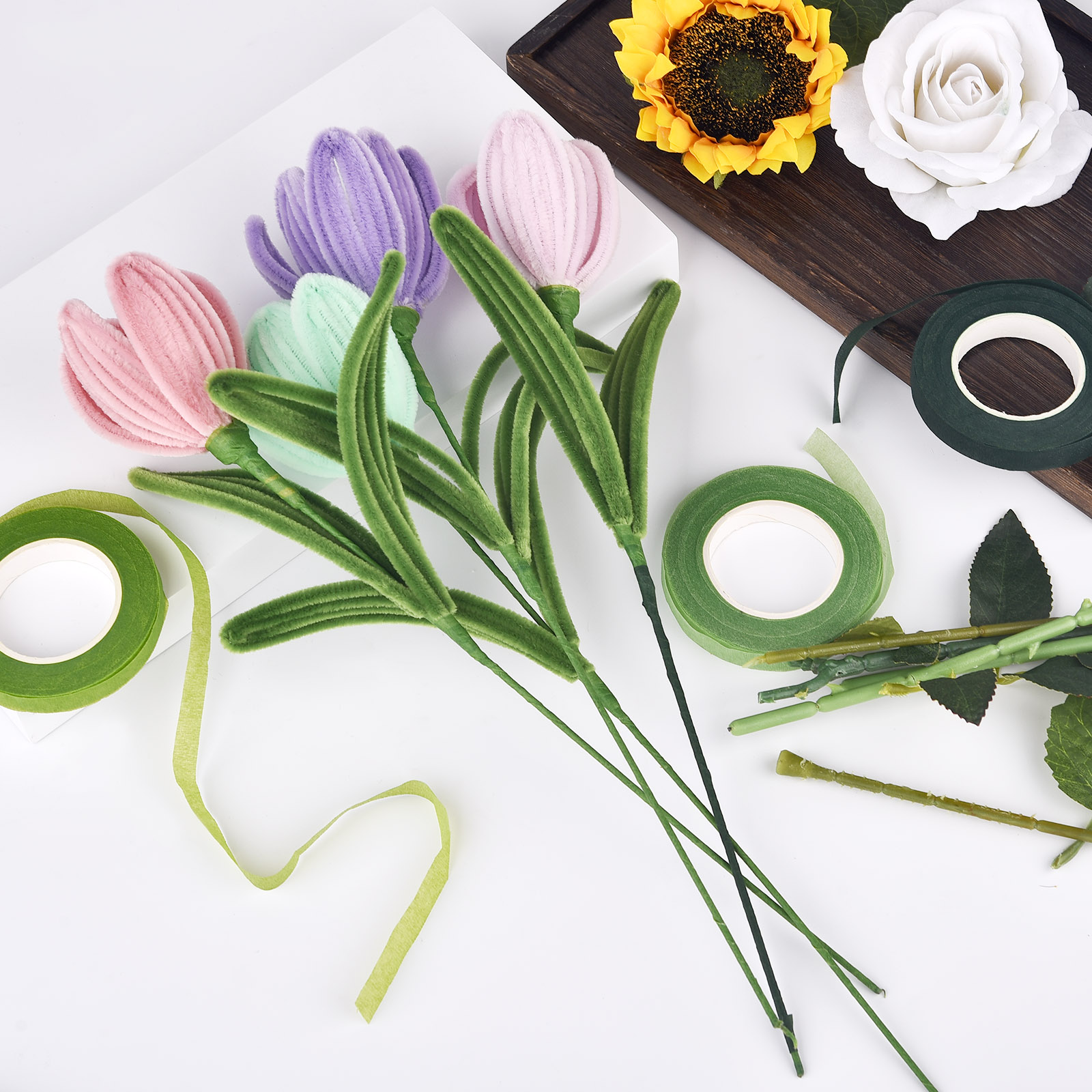 30 ياردة الأزهار الجذعية الشري - مراجعة Florist Supply Bulk وسعره