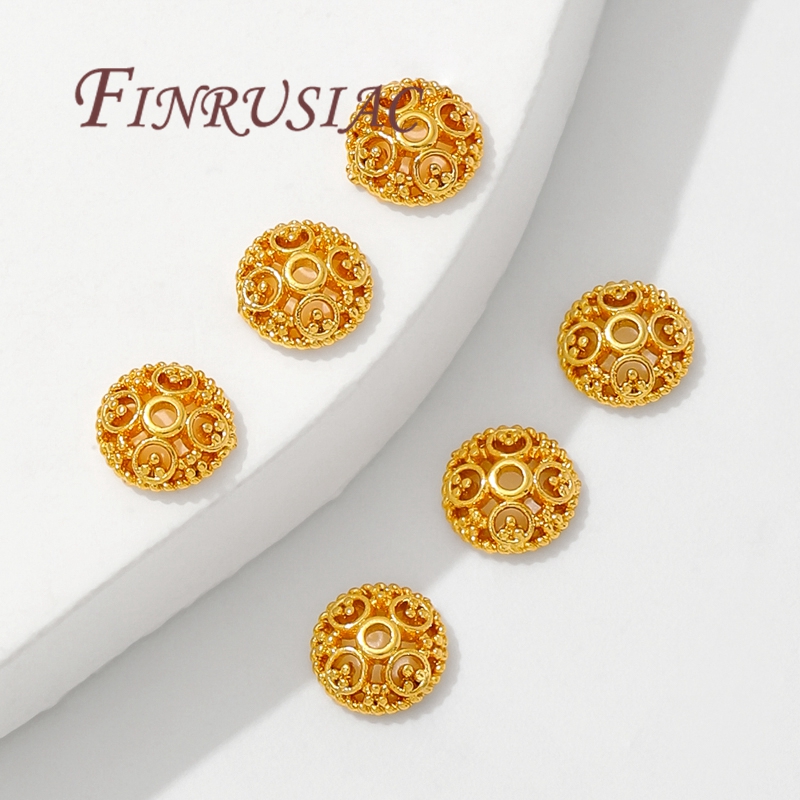 أغطية خرز مطلية بالذهب عيار 18 - مراجعة Supply Florist وسعره